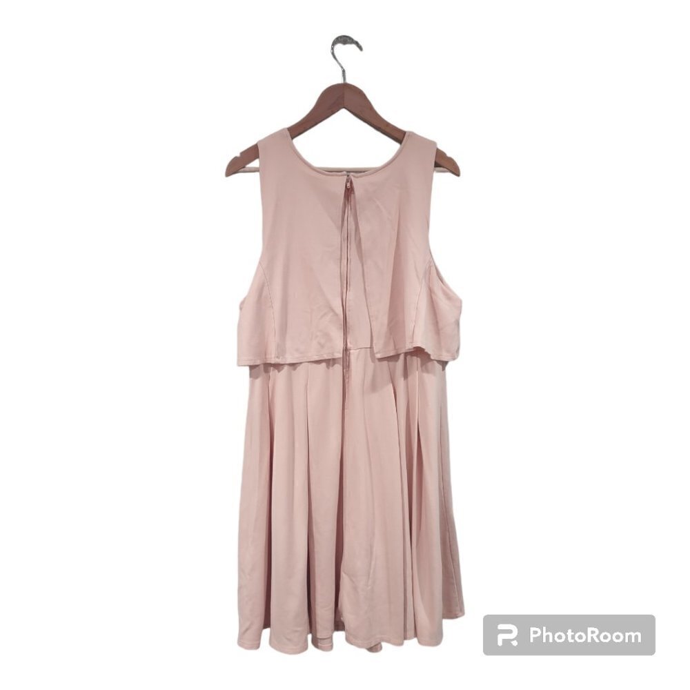 Torrid Pink Blush Sleeveless Midi Dress Size 18 - Picture 3 of 5